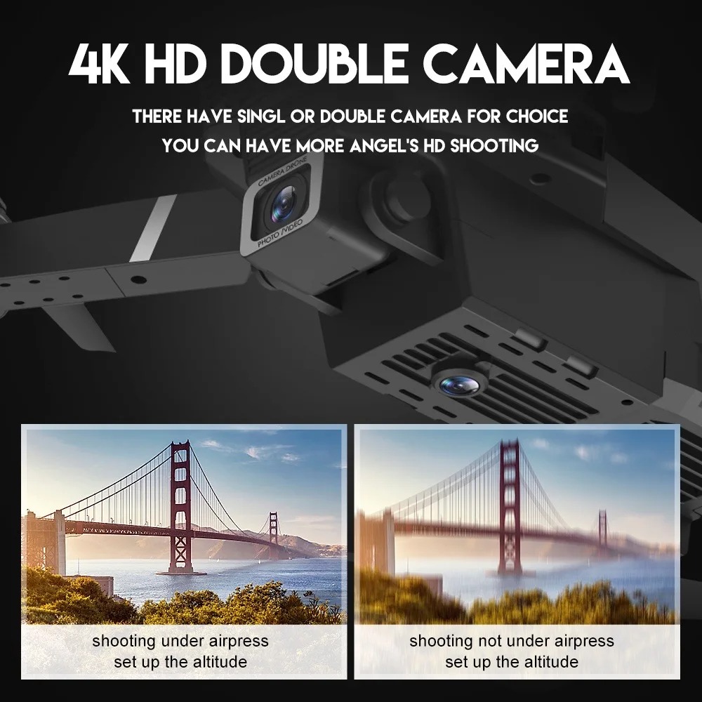 Новый радиоуправляемый дрон E8 – обзор и цена Drone Camera Wide Angle