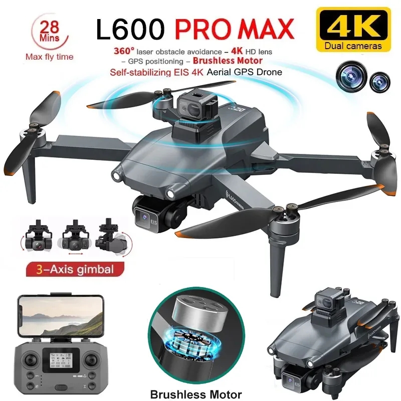 L600 PRO MAX GPS Дрон Професси – обзор и цена Drone Camera Night Vision