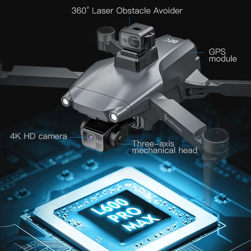 L600 PRO MAX GPS Дрон Професси – обзор и цена Drone Camera Night Vision